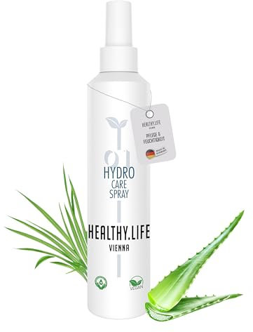 HLV - Hydrating Leave-In Conditioner - Feuchtigkeitsspendendes Haarspray mit Aloe Vera & Seegras, Anti-Frizz, Glanz, Haarpflege Damen & Herren, erleichtert Kämmbarkeit & löst Knoten (Hydro Care Spray)