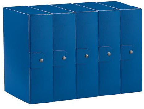 Esselte C30 EUROBOX Portfölj 10 cm, Blå, 5-pack, 390330050