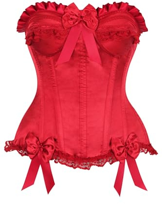 Daisy Corsets - Corset Top for Women. Burlesque, Lingerie, Bustier, and Plus Size. Steel Boned Cincher - Zip and Lacing