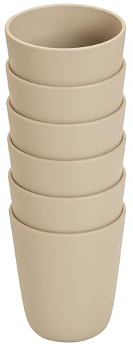 Betzold Becher-Set, 6 Teile, 200 ml | Bruchsicher, Spülmaschinengeeignet, Biokunststoff