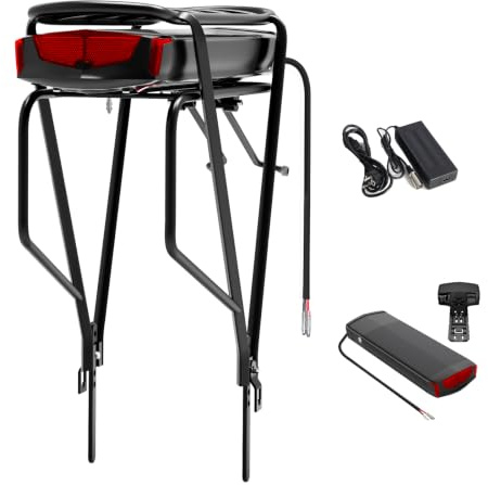 Porte-Bagages arrière Batterie vélo électrique 36V pour Moteur de 250W 500W | 36V 15Ah sans porte-bagages