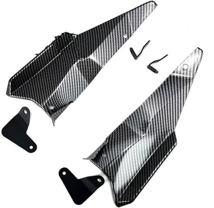 Spoiler Anteriore Carenatura Per Z-900 Per Z900 2025 2026 Moto Sport Deflettore Aerodinamico Naked Spoiler Anteriori Winglet(Carbon Side)