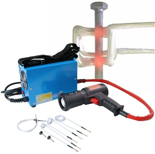 Kit de chauffage par induction, outil magnétique portable pour retirer les boulons et écrous rouillés, comprend 4 bobines et une mallette de transport.