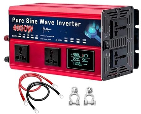 Onda Sinusoidale Convertitore Corrente Convertitore A Onda Sinusoidale Da 5500 W 4000 W 5000 W DC 12 V/24 V A AC 110 V/220 V Convertitore Tensione Per Auto Energia Solare(12V,220V 60Hz,4000W)