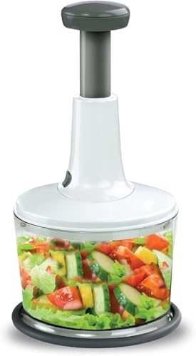 Unibos | Good Grips Manual Food Chopper, Multi-Functional Onion Cutter For Kitchen, Hand Food Shredder Dicer, Food Processor For Garlic, Nuts, Pepper, Fruits, Vegetables, Herbs