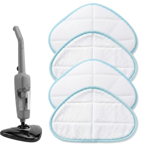 YUNTRUN 4 Pcs Compatible with H20 Hd Steam Mop Pads Steam Mop | Microfibre Steam Mop Accessories for Floor Ground Cleaning