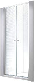 Glaszentrum Hagen - 6 mm | 110x195cm Nischen- | Pendeltür | Duchtür | Nischentür | Duschwand | Dusche | Nischendusche | ESG-Klarglas