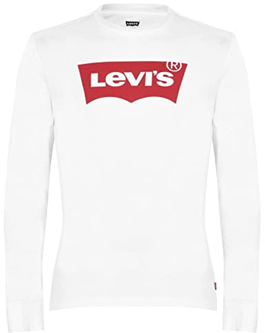 Levi's Homme Long-Sleeve Standard Graphic Tee, White, L