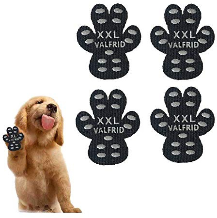 Protezioni Zampa di cane antiscivolo Traction pad Impedire di Scivolare sui pavimenti in legno 24 pz,autoadesivo resistente Cane Calze Scarpe per Cani Sostituzione XXL