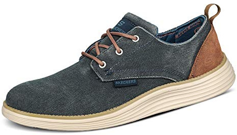 Skechers Men's Status 2.0- Pexton Low Top Sneakers, Blue Navy Nvy, 8 UK