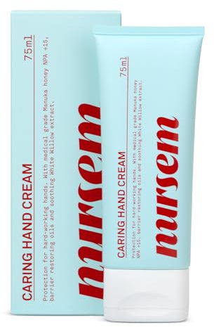 Hand Cream for Dry, Cracked Hands - Fast-Absorbing & Moisturizing, Soothes Sensitive Skin, by Nursem (75ml, Bergamot)