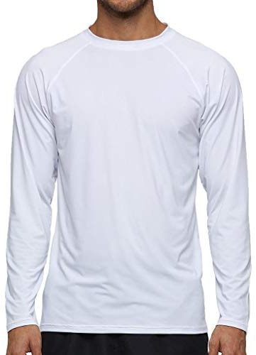 Arcweg Långärmad skjorta för män, rash guards färgäkta, UV-skydd, funktionell skjorta, långärmad, skjorta, snabbtorkande, andas, vandringströja, UPF 50 solskydd, pojkar, surf, löpning, fiske,