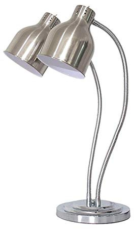 L-xiny Lampada riscaldata, lampada a calore infrarosso doppia testa per tealight preservare la conservazione della luce Prevenire il raffreddamento degli alimenti2 × 250W
