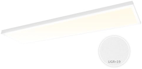 Xtend EcoLight LED Panel 120x30 cm Neutralweiß 4000K 36W UGR<19 blendarm 3960lm inkl. Steck-Aufbaurahmen Alu weiß Netzteil PLs3.0
