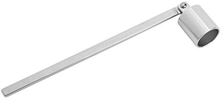 Kerzenlöscher aus Edelstahl, 7,5-Zoll-Kerzenzubehör mit langem Griff, Edelstahl-Dochtlöscher, Kerzenwerkzeug zum sicheren Löschen von Kerzendochten(Silber)