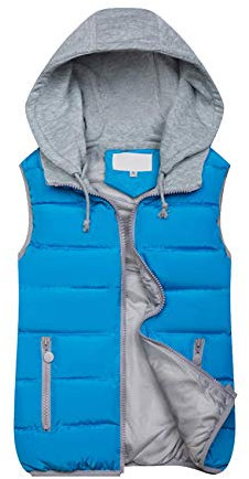 Onsoyours Damen Weste Leder Kunstpelz Weste Ärmellose Jacke Winterjacke Fellweste Mantel Kunstfell Weste Outwear Warm Pelzweste Pelzjacke Pelzmantel B Blau 3XL