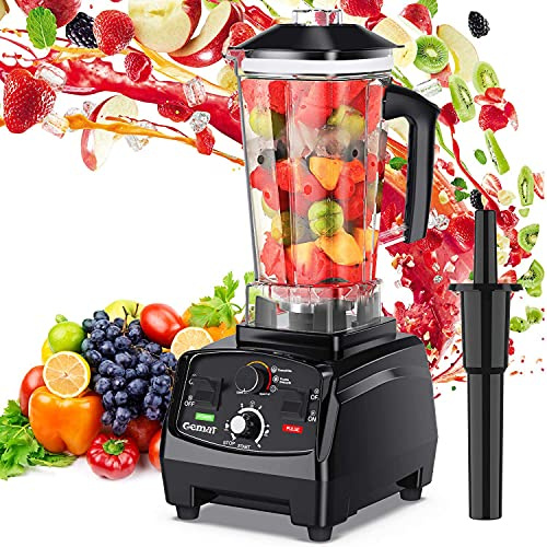 GEMAT Professional Countertop Blender with 1400-Watt Base, Smoothie Blender,Built-in Timer,High Power Blender 2L Cups for Frozen Drinks,Shakes and Smoothies