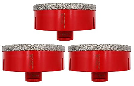 SHDIATOOL Diamond Core Drill Bit,Hole Saw Diameter 110mm 4.3 Vacuum Brazed for Concrete Granite Marble Porcelain Tile Masonry Brick,3PCS