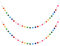 Luaghhe 2 Pièces Guirlandes de Pompons, 2.5m Guirlande Boule en Feutre avec 30 Pompons, Pom Poms Guirlandes Pompons de fête Ornements Suspendus pour Décoration d'arbre de Noël Mural