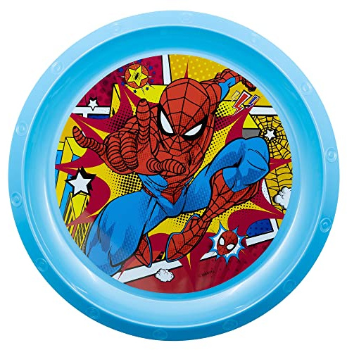 KINDERTELLER AUS BPA-FREIEM KUNSTSTOFF | SPIDERMAN MIDNIGHT FLYER