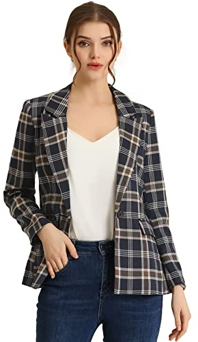 Allegra K Casual Blazer Outerwear Femme