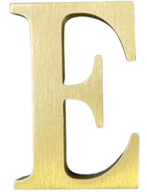 Lettere inglesi autoadesive in ottone massiccio alte 1,77 pollici (4,5 cm), adesivi da parete dorati per numeri di cassette postali, numeri civici, negozi, nome studio, combinazione fai da te per
