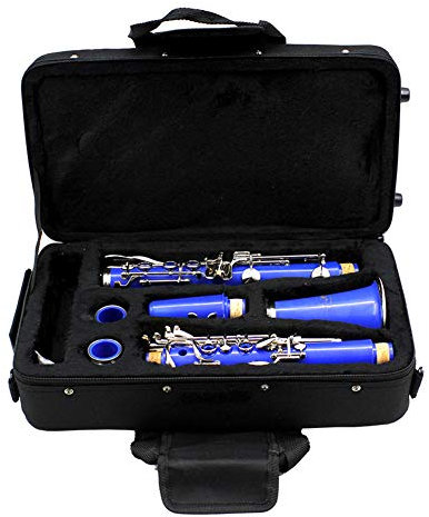 Klarinettenkoffer, mit Schaumstoff Gepolsterter, Verdickter Klarinetten-Aufbewahrungskoffer aus Oxford-Stoff mit Riemen, Klarinettenkoffer, Musikinstrumentenkoffer