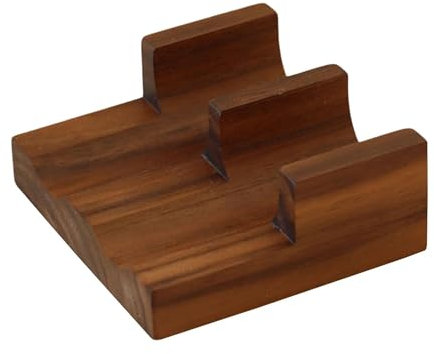 Baoblaze Wooden Tacos Holder Sushi Display Holder Stand Serving Rack Divider Taco Platter Sushi Holder Stand for Home Restaurant Party, Double