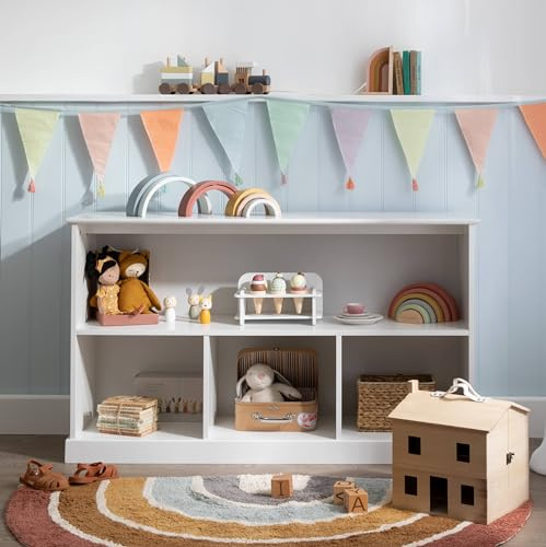 Noa and Nani Halmstad 3 Cube & Shelf Storage Unit White