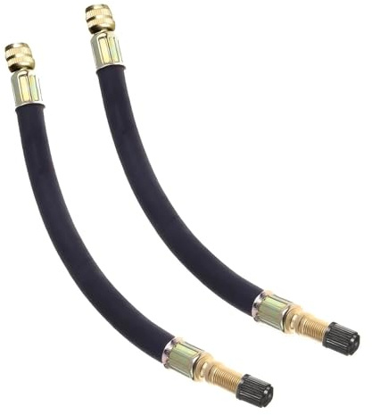 yuentoen Flexible Gummi Verlängerung,Ventilverlängerungen,Ventilverlängerung Adapter mit Ventilkappe, für universelle Autos, LKWs, Motorräder, Fahrräder (210 mm) ﻿