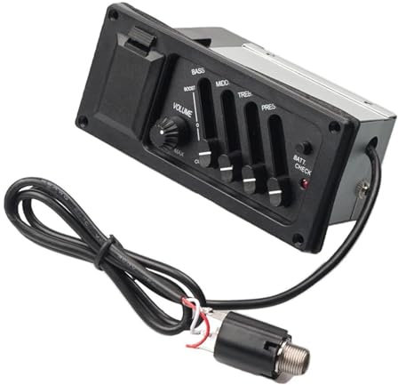 10 Stücke 4 Band Akustik-gitarren-vorverstärker Verstärker EQ Pickup Akustik-gitarren-verstärker Preamps Flache Seite