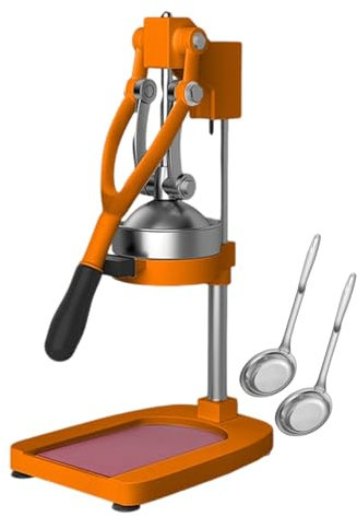 forplubossmmp Spremiagrumi Manuale Commerciale, Robot da Cucina E Spremiagrumi, Spremiagrumi con 2 Piccoli Colini per Succo di Anguria, Succo D'arancia (Bianco/Verde/Arancia),Orange