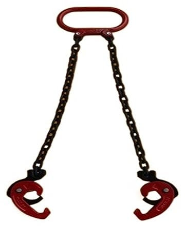 Chain Sling, Chain Sling,0.5T-1Ton Oil Drum Lifter Clamp for Forklift Pallet Truck Barrel Oil Tank Can Chain Sling Bucket Hook. Tire Repair Tools for Engine Hoist Lifts(40020040 1T)