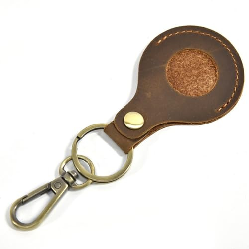 Cuir Porte Clé Compatible avec Airtag, Porte Clef pour Airtag, Apple Traceur Étui de Protection Anti-Rayures Portable pour AirTags Apple