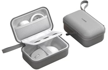 Hagibis Estuche de Almacenamiento para Mouse, Organizador electrónico, Bolsa de Viaje, Funda de Transporte portátil para Cargador de Cable de Mouse inalámbrico, batería Externa rígida (Gris)