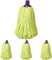 Mery | Mocio in microfibra 100% | Mocio super assorbente | Nessuna traccia | Lime e viola, 22 cm (Confezione da 4)