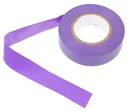 ABOOFAN Cinta Aislante Eléctrica Morada Pvc 19 Mm x 20 M, Resistente Al Frío y Alta Temperatura, Adhesiva y Autoadhesiva, Para Aislar Cables En Uso Industrial y Eléctrico