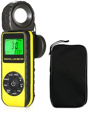 Digitaler Beleuchtungsstärke-Lichtmesser, 0,01–400.000 Lux, Taschendesign for Pflanzen, LED-Leuchten, Innen- Und Außenlichttester Multifunktional