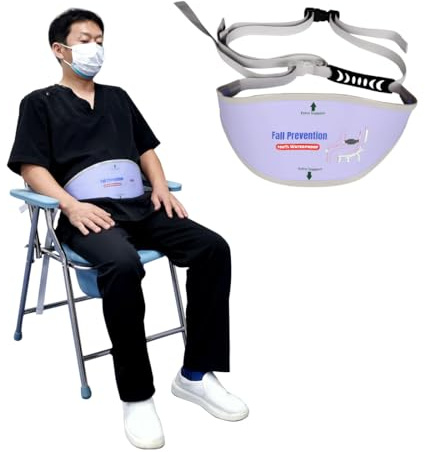 Ehucon Shower Chair Seat Belt for Elderly/Disabled,Universal Bath Bench Shower Anti-slip Seat Belt Prevent falling,Bath Chair Buckle Strap for Reducing Pressure