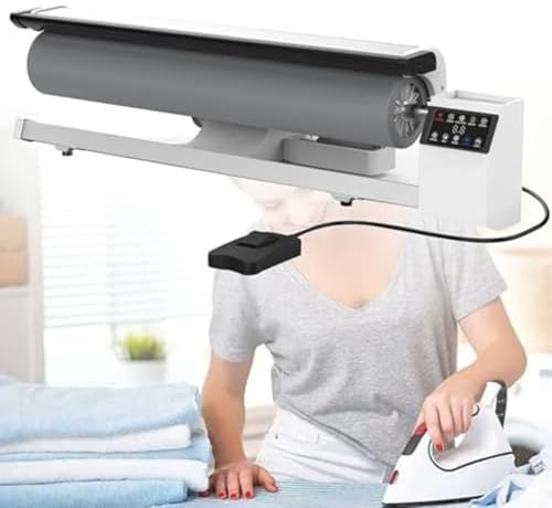 Commercial Roller Ironing Machine, 36 Inch Rotary Steam Press for Efficient Laundry Care, Ideal for Pillowcases and Napkins