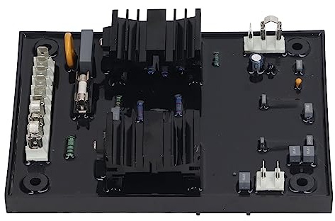 MasYosh Regolatore Automatico di Tensione, Controllo AVR per Generatori Brushless con Protezione, Uscita 6A 100Vdc, Ingresso 180-250Vac 50 60Hz