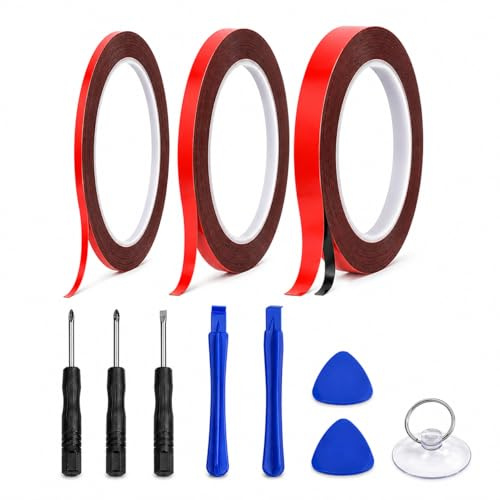 nektorica Cinta Doble Cara para Reparación Electrónica de Móviles y Pantallas – Adhesivo Profesional PCB + Kit Herramientas de Precisión