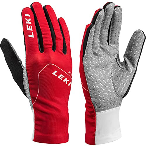LEKI Unisex-Youth Nordic Slope Junior 4.0 Sport Gloves, Schwarz/Rot, 4