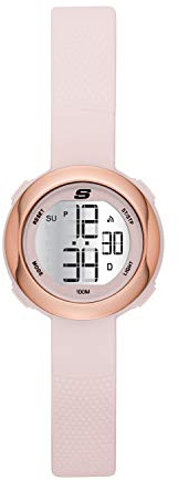 Skechers Women's Sunridge Digital Chronograph Watch, Color: Rose Gold, Blush Pink (Model: SR2100)