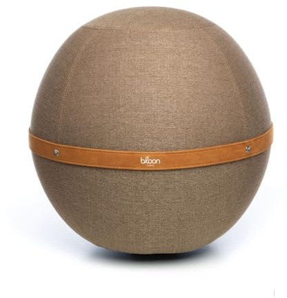 Bloon ergonomisk kontorsballongstol - anti-ryggsmärta eller ischias - bekväm för hemarbete eller spel - ballong/sittboll stol 55–65 cm i diameter (Trufa, XL)