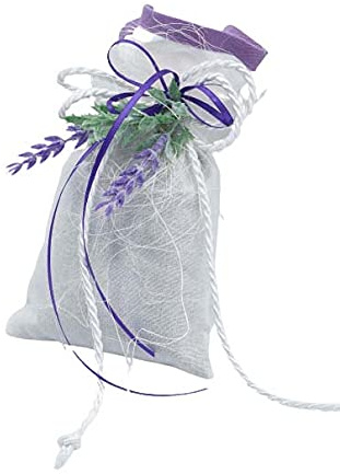 Landhuis Handmade - Lavendelsäckchen weiß-lila - Handgefertigtes Duftkissen mit getrocknetem Lavendel – Mottenschutz, Raumduft