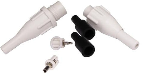 FONLAND Adapter Power Connectors, Cables Male & Female, connecteur adaptateur de câble haute tension D4.3mm pour tube laser CO2 (3PCS)