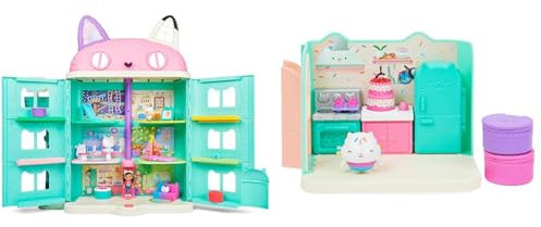 Gabby‘s Dollhouse, über 60cm großes Purrfect Puppenhaus mit 2 Spielzeugfiguren & Gabby‘s Dollhouse