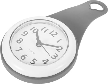 Artibetter 1stk Wanduhr Mit Saugnapf Für Das Badezimmer Hängende Badezimmeruhr Kleine Badezimmeruhr Leiser Uhrenhaken Badezimmeruhr Zu Handtuch Wandhalterung Haken Anti Nebel Plastik Geländer