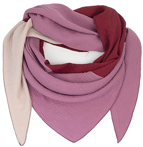 Glamexx24 Damenschal Damenhalstuch viele Farben Unisex Dreiecksform Herbstschal Sommerschal dünner Schal Weich viele Farbkombinationen Leichter Schal
